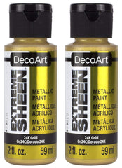 DecoArt 24K Gold bottle front view showing label and premium metallic paint