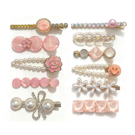 DEDIULE front packaging showing 11 pink clips, clear styling choice