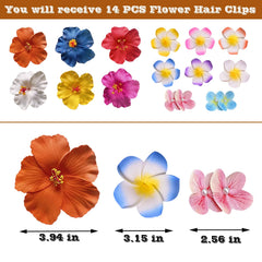 DEDIULE large 3.75-inch hibiscus close-up with vibrant color for photo-ready looks