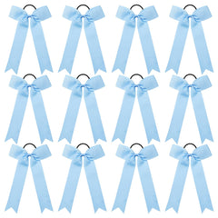 DEEKA front view light blue bow showing neat collegiate style and team-ready appearance