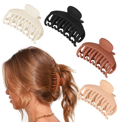 DEEKA front view of four matte clips showing compact pack and quick styling benefit