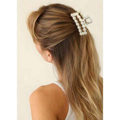 DEEKA clip used in half-up hairstyle showing polished bridal styling benefit