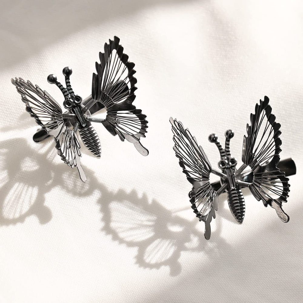 DEEKA butterfly clip attached to hat adding instant glam