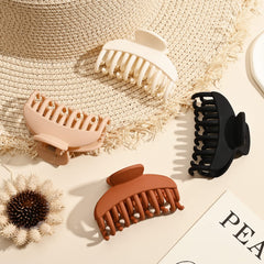 DEEKA clip securing a half-up hairstyle for fast, neat styling