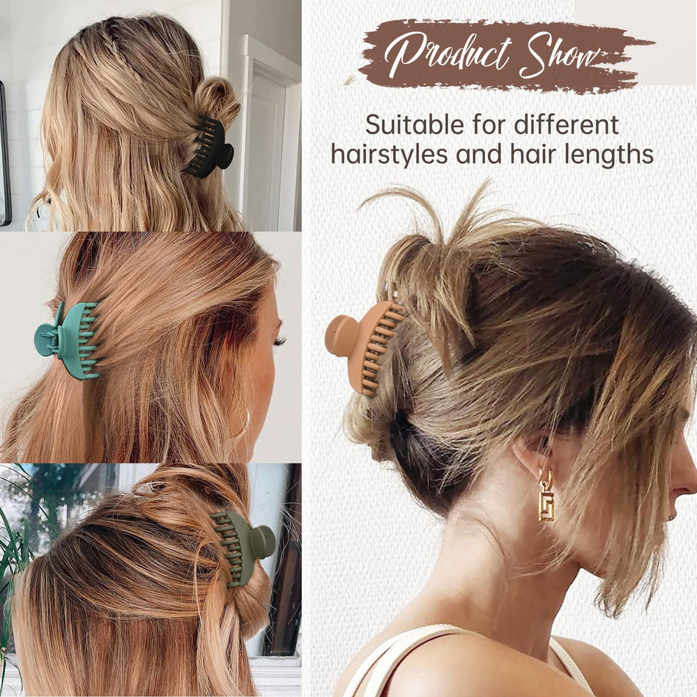 DEEKA clipped in a half-bun to secure thin hair neatly and quickly