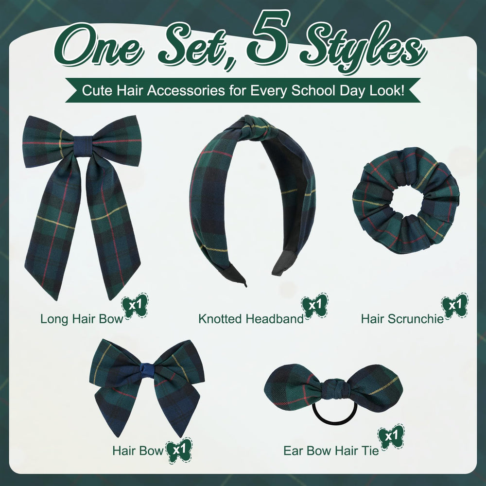 DEEKA long tail bow detail showing fabric texture for polished ponytails