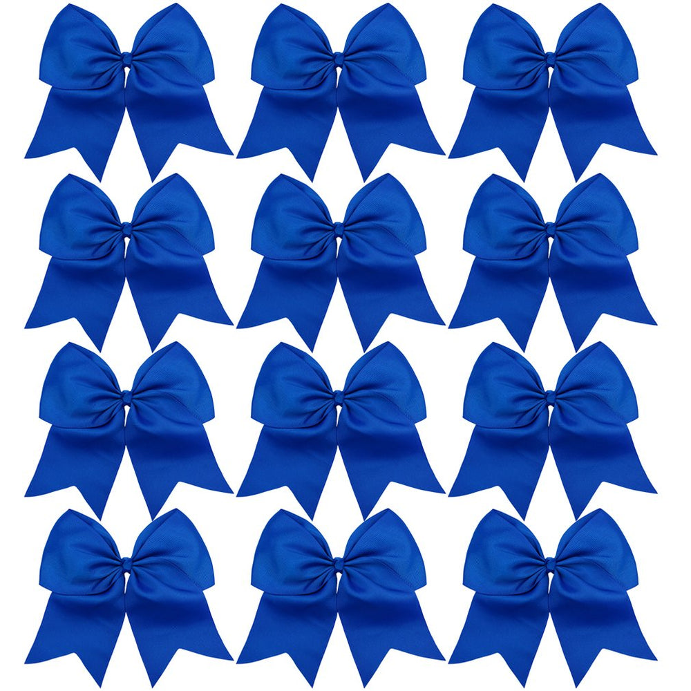 DEEKA royal blue bow front view showing bold color and visibility