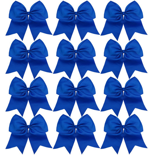 DEEKA royal blue bow front view showing bold color and visibility