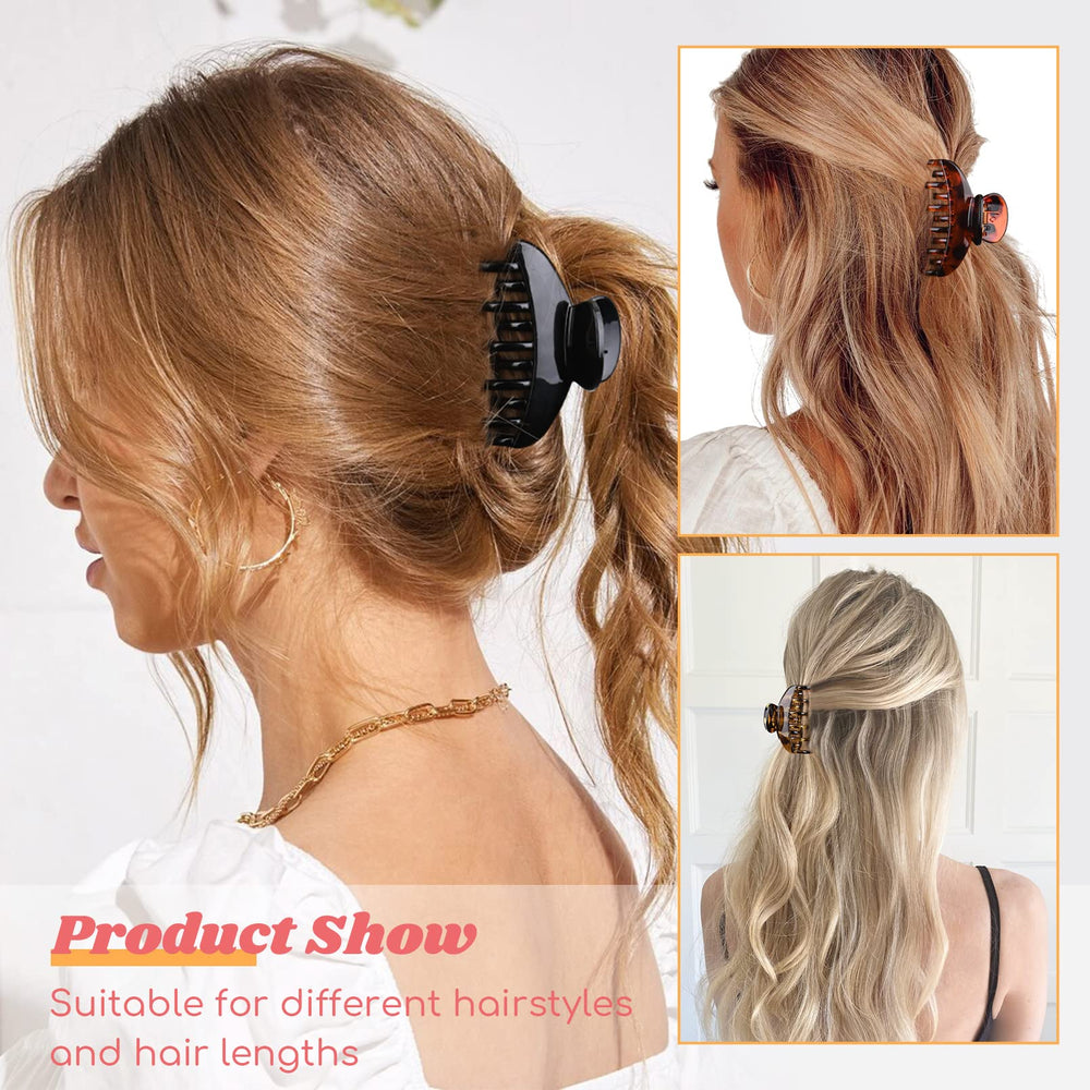 DEEKA tortoise pattern display highlights color blending with hair tones