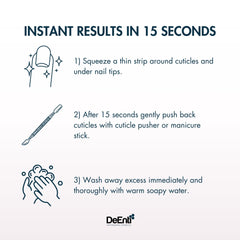 DeEnti result after pushing back cuticles showing clean nail beds benefit