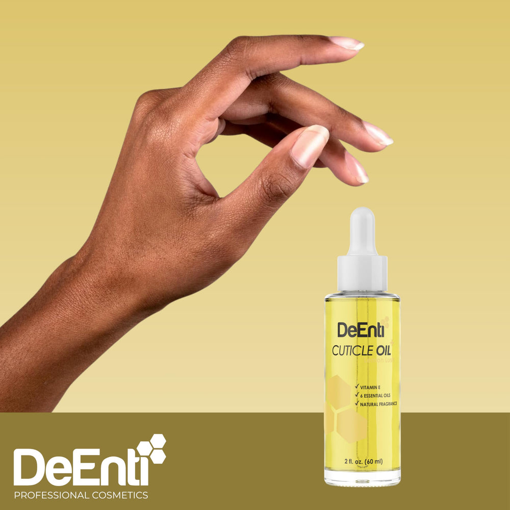 DeEnti applying cuticle oil massage demonstrating hydration and softer cuticles