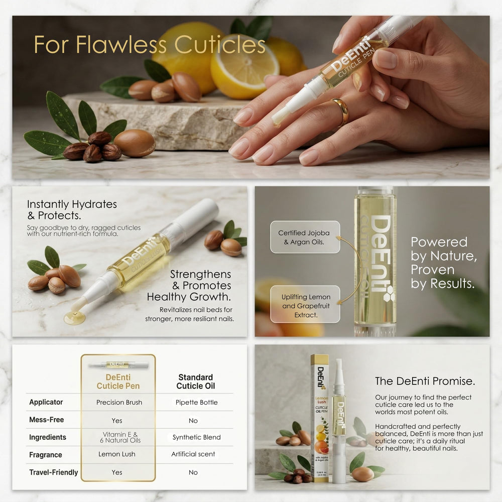 DeEnti pen tip dispensing precise oil for neat application