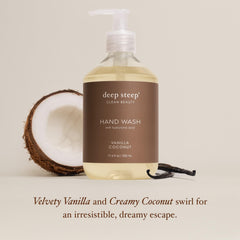 Deep Steep foam texture on hand demonstrating gentle lather and hydrating feel