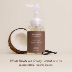 Deep Steep foam texture on hand showing soft lather and hydration