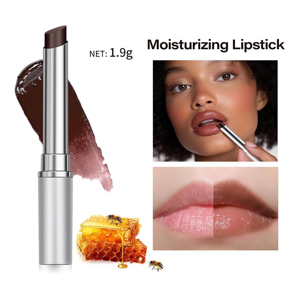 DEERELF close-up open tube showing smooth melting balm texture and hydrating finish