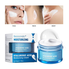 DEERELF lifestyle image applying cream at mirror, smooth hydrated skin result