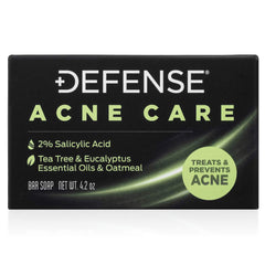 Defense Soap front packaging showing product and benefits