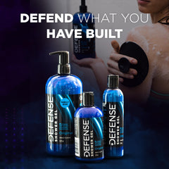 Defense Soap lather close‑up showing texture and thorough cleansing action