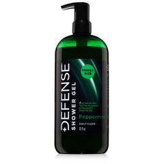 Defense Soap front label showing 32 oz bottle and clear product benefit