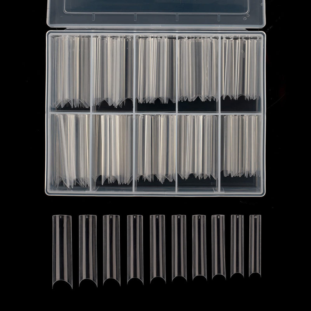 Defuber front packaging showing 200 clear tips and case, fast access