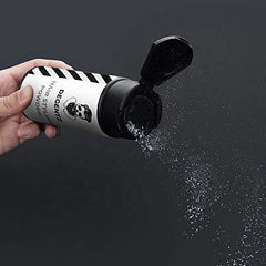 DEGENTZ jar in hand showing size and travel-friendly volumizing benefit
