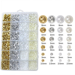 Delgoash close-up of tiny 2.5mm pearls showing fine detail for nail art and delicate accents