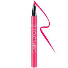 DELISOUL neon pink eyeliner front packaging showing color and label benefit