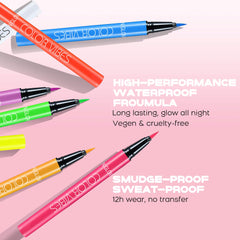 DELISOUL eyeliner near ruler showing compact size and travel-friendly benefit