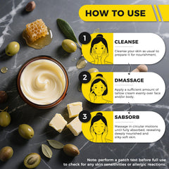 Deller application on hand demonstrating fast-absorbing moisturizing effect