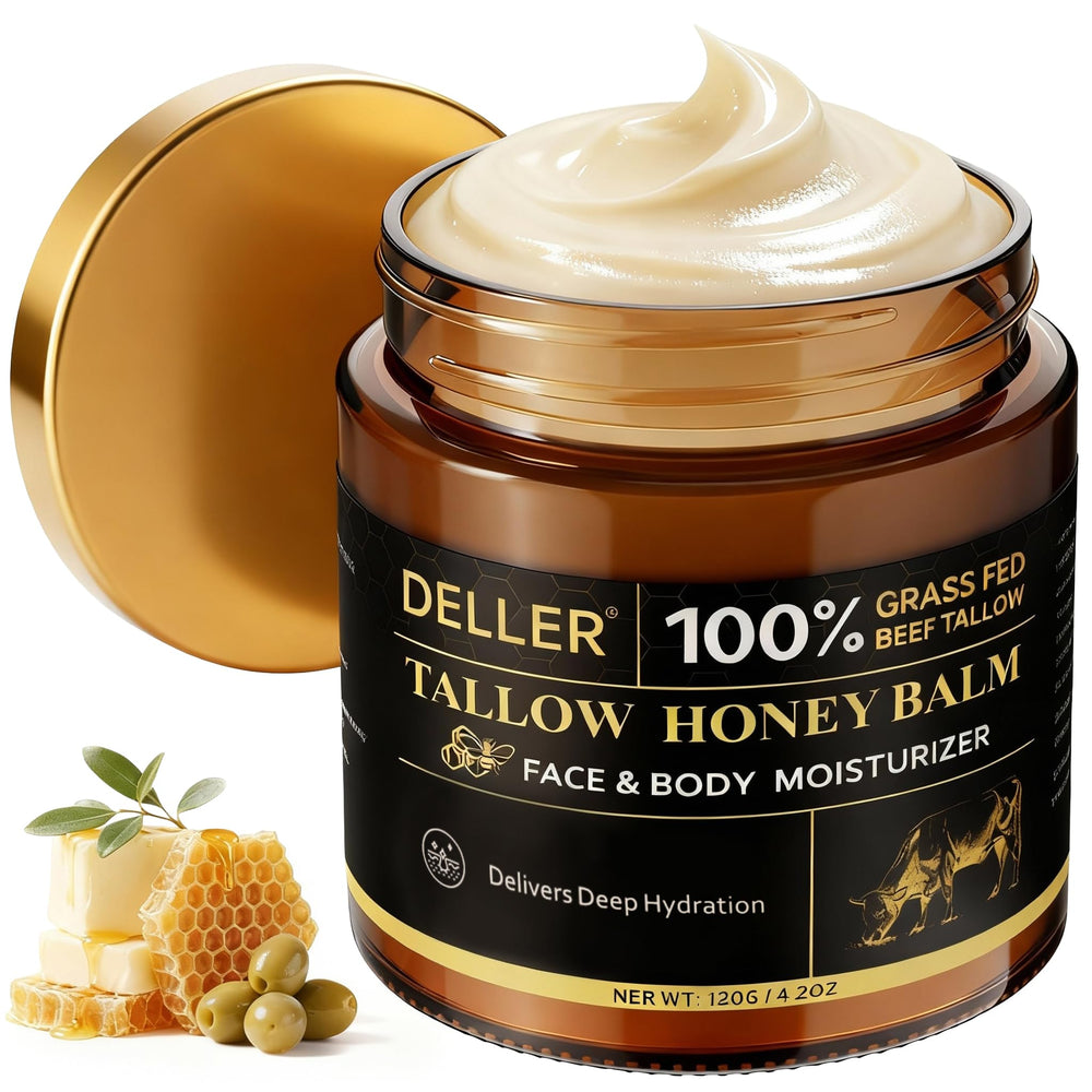 Deller front jar packaging showing brand and natural balm benefits