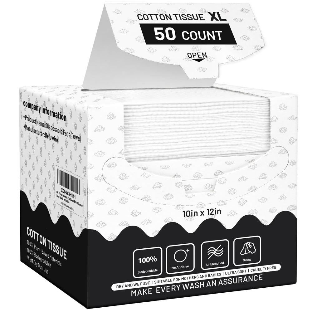 Deluwire front packaging showing XL 50-count benefits and size