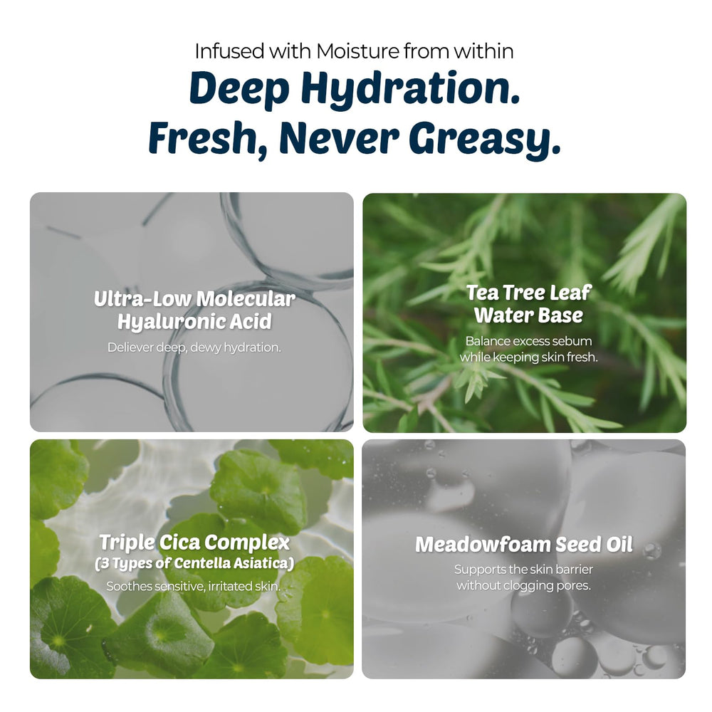 De:maf serum on hand spread thinly demonstrating non-greasy hydration