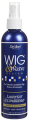 Demert front label of lusterizer pump showing clear conditioner and benefit