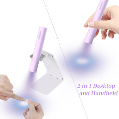 Denabuty close-up of 365/405nm LED lenses concentrating light for faster cures