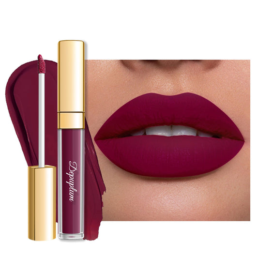 Depuplum DM03 front packaging showing mauve-red shade and matte finish