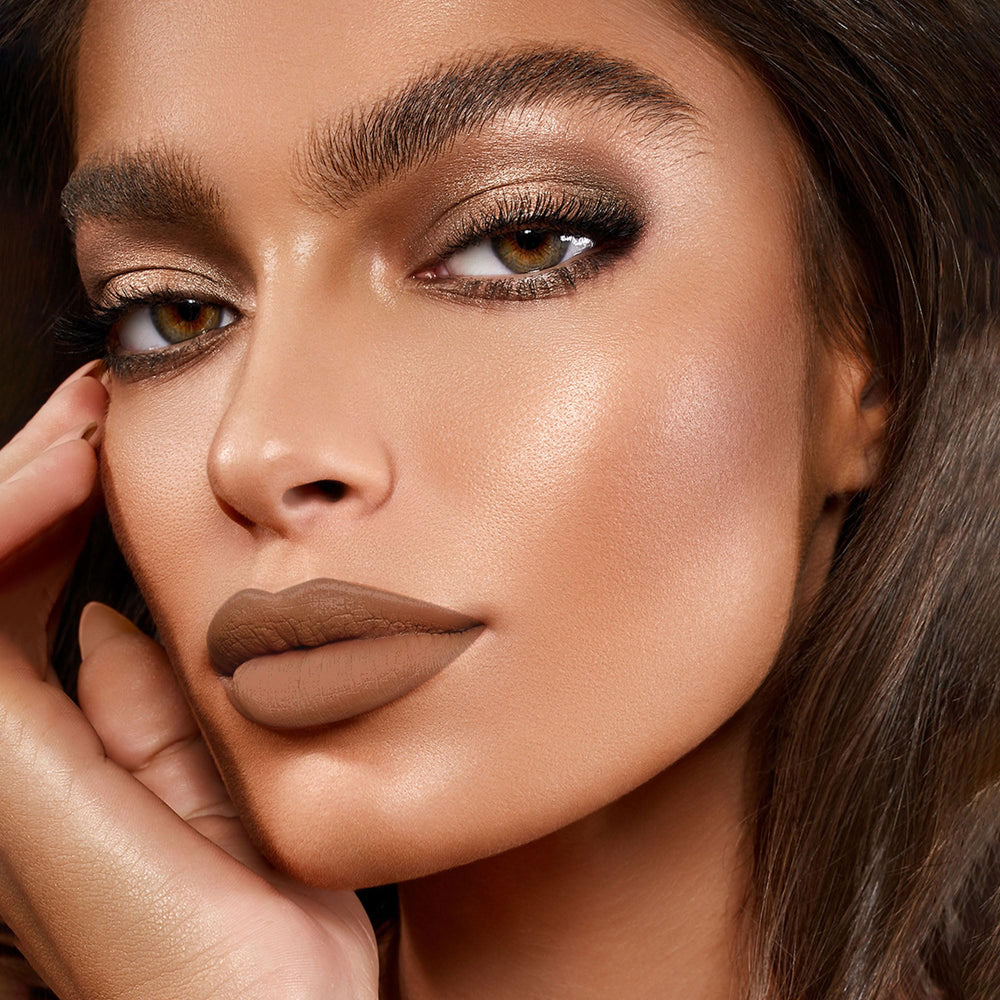 Depuplum texture swipe on skin revealing true Caramel Latte pigment payoff
