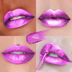 Depuplum DP102 Piggy arm swatches showing buildable shimmer and depth