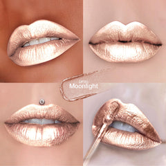 Depuplum DP110 liquid texture swipe showing silky reflective pigment benefit