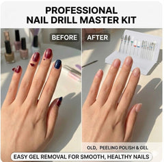 Depvko diamond cuticle bits arranged to show precise cuticle cleanup benefit