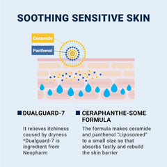 Derma B product label close view highlighting key ingredients and benefits