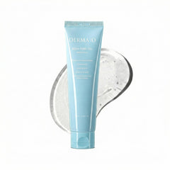 DERMA:D front packaging showing gel cream jar, clear hydration benefit