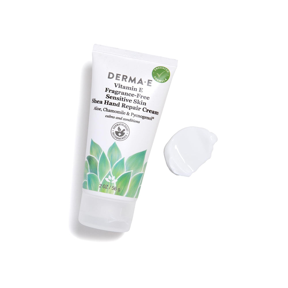 Derma E cream absorbing on skin showing rapid absorption and hydration