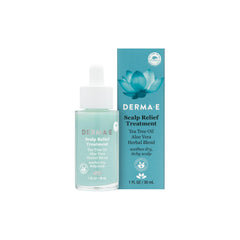 Derma E front bottle image showing packaging and soothing formula benefits
