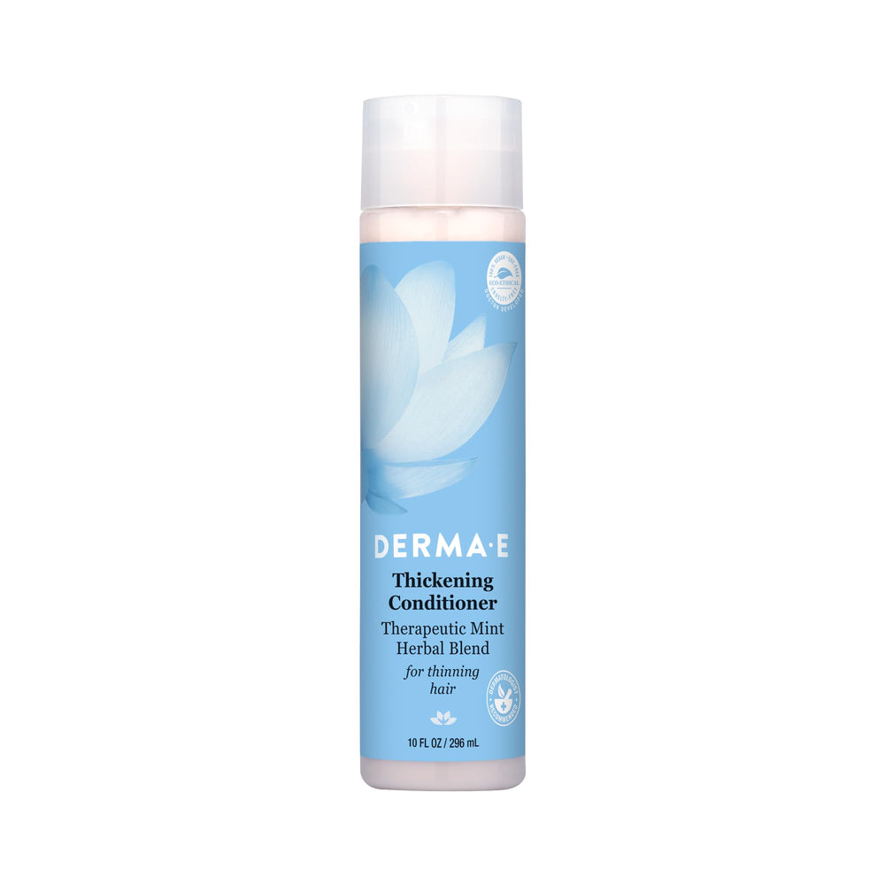 Derma E front bottle image showing product branding and volumizing benefit