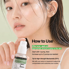 DERMA FACTORY bottle in hand for scale showing convenient size for travel and daily use