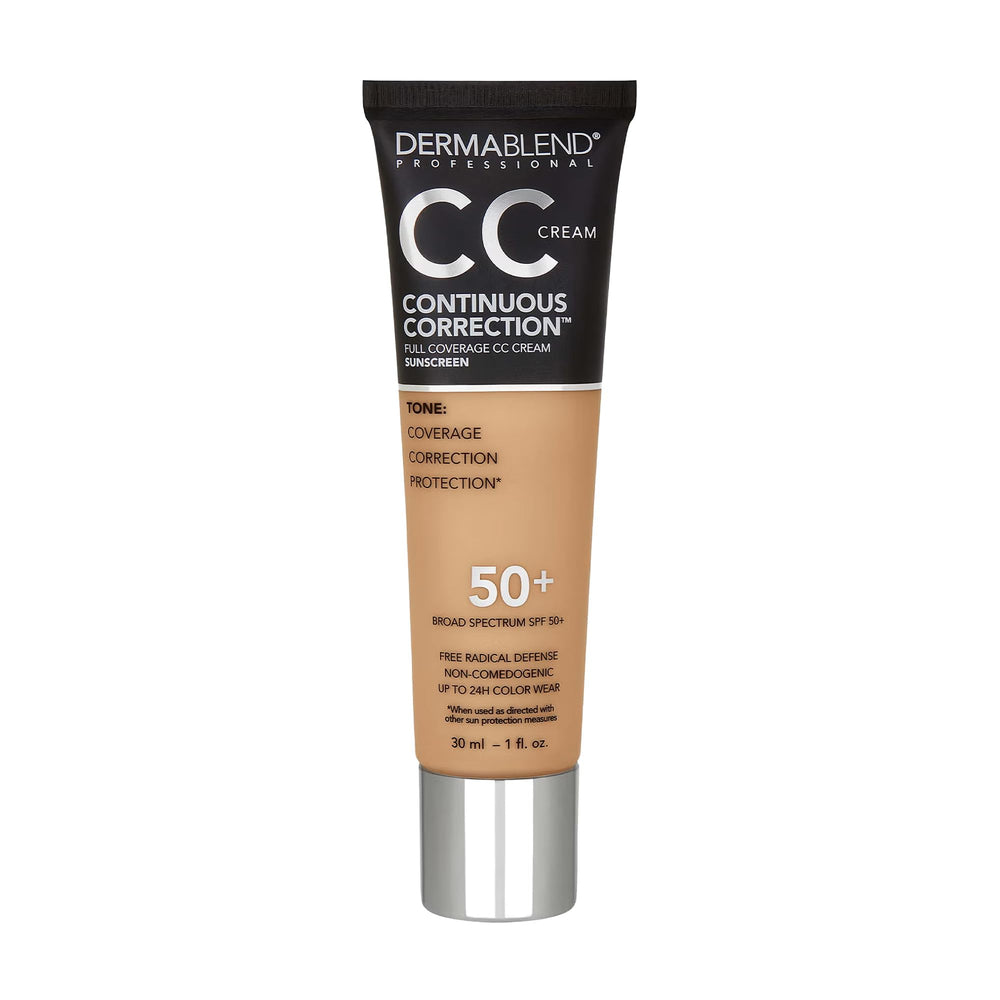 Dermablend front packaging showing product name and SPF 50 protection benefit
