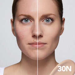 Dermablend concentrated foundation drop texture close-up showing silky blendability benefit