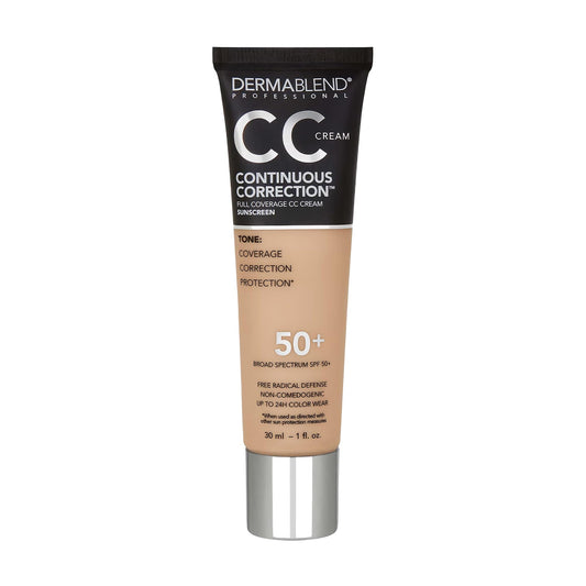 Dermablend front bottle showing label and SPF 50+ protection