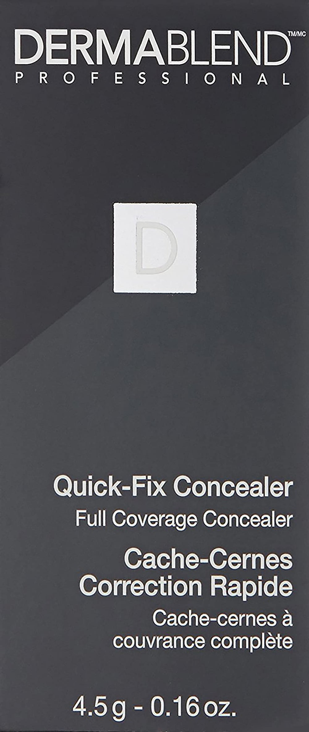 Dermablend Quick Fix next to setting powder emphasizing long-wear benefit