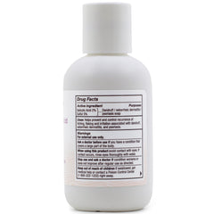 Dermaharmony closeup of label and ingredients, clear view of sulfur and salicylic strengths